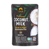 Packaging of Siam Premium Coconut Milk with coconut image on a white background