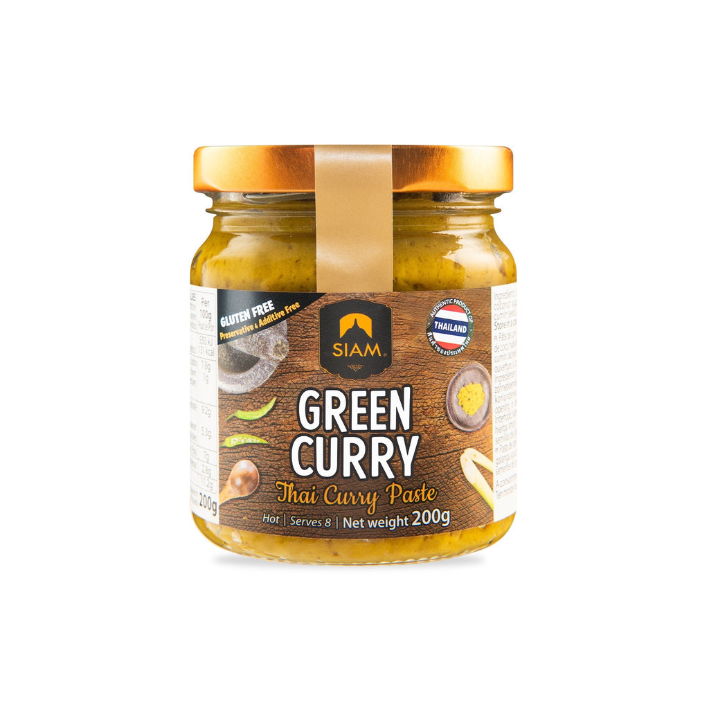 deSIAM - Pâte de Curry Vert 200 g - Les Secrets du Chef