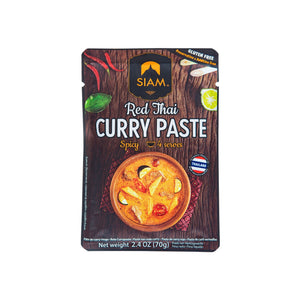 Pasta de curry rojo 70g - deSIAMCuisine (Thailand) Co Ltd
