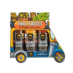 Thaise sauzen Tuk Tuk geschenkverpakking 3x150ml - deSIAMCuisine (Thailand) Co Ltd